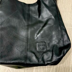 Black Leather Tote Bag